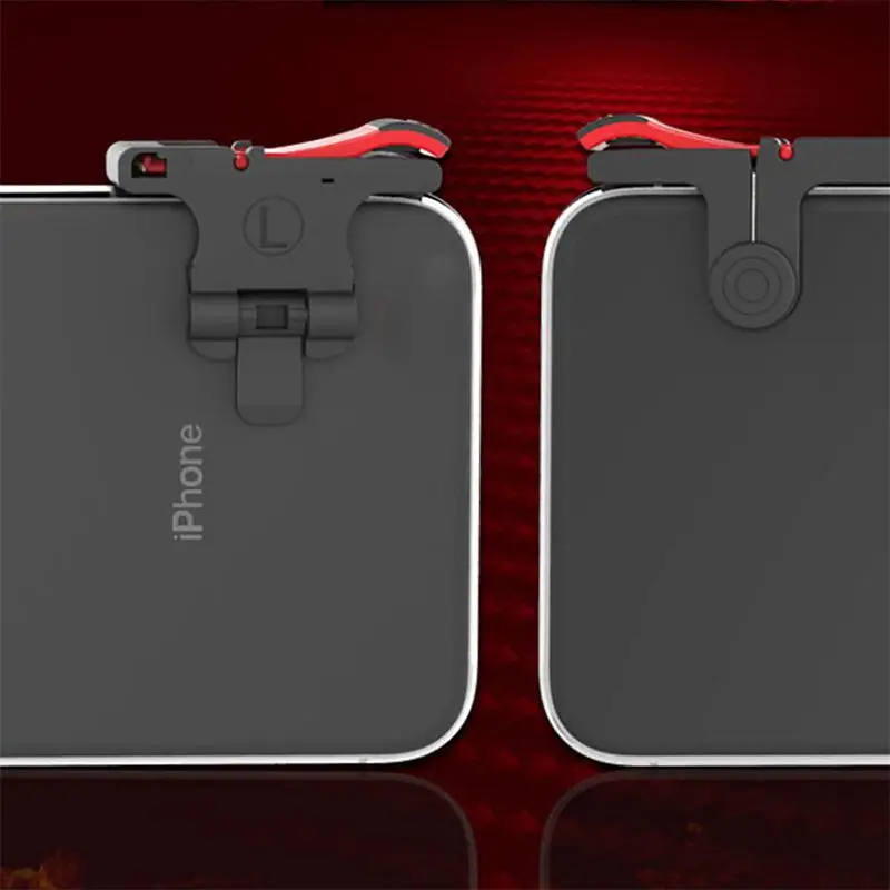 1 Pair PUBG Moible Controller Gamepad Trigger for PUGB Mobile Game Pad Grip L1R1 Joystick IPhone Android Phone | Электроника