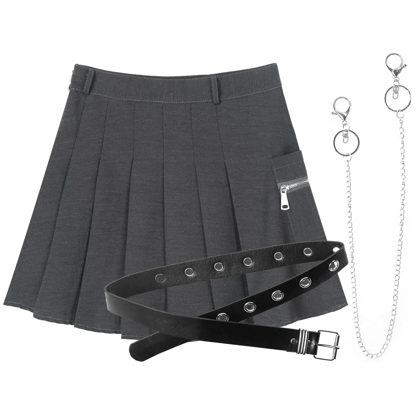 Женская плиссированная юбка для девочек школьное платье с высокой талией