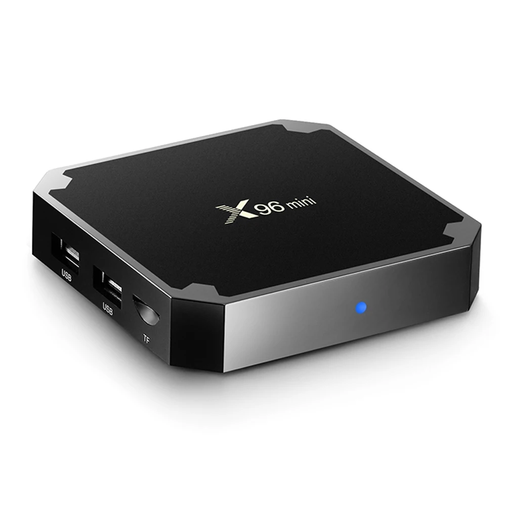 ТВ приставка X96mini 4K S905W Android TV BOX 7 1 с четырехъядерным процессором H.265 3D медиаплеер