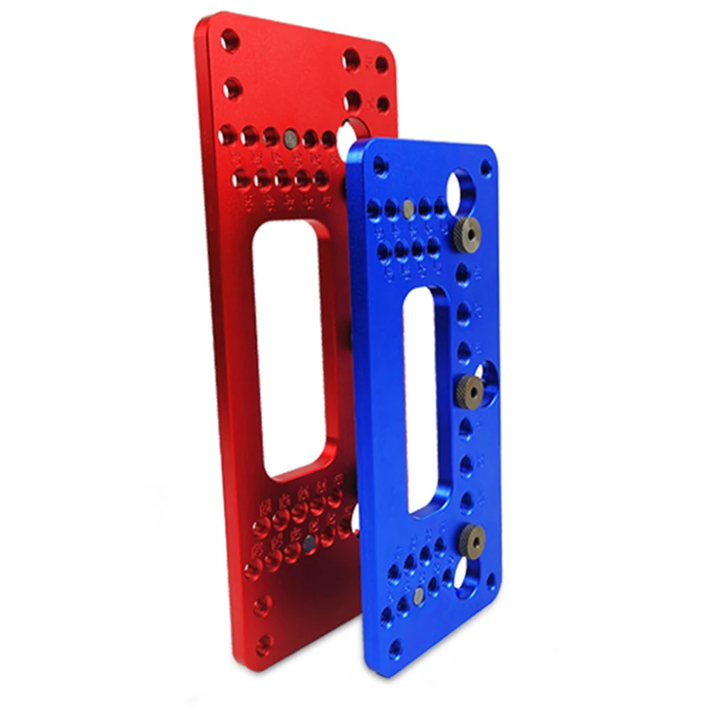 

Hole Handle Pitch Punch Locator Woodworking Aluminum Alloy Pocket Jig Set Wardrobe Door Cabinet Positioner Drill Guide Sleeve