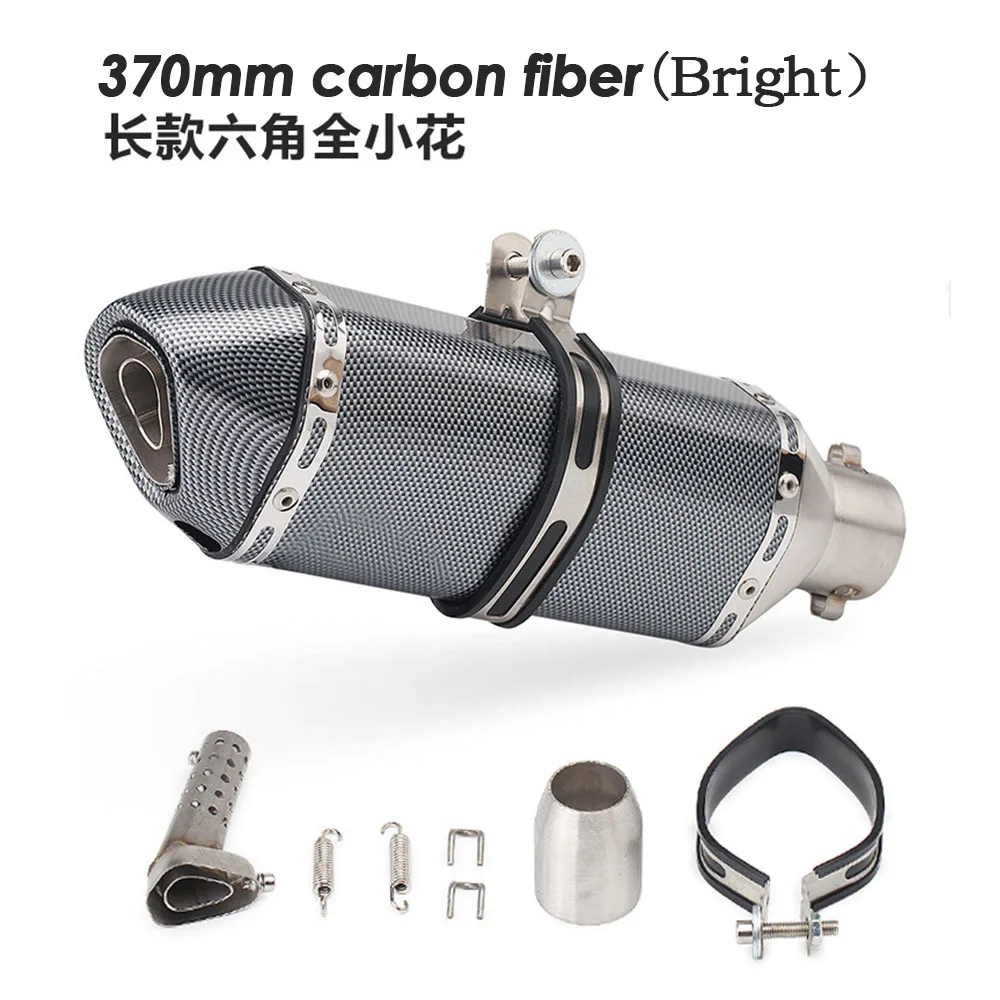 36-51мм Универсальный выхлопной глушитель мотоцикла из нержавеющей стали для Yamaha Honda KTM Kawasaki Ducati Slip-on.