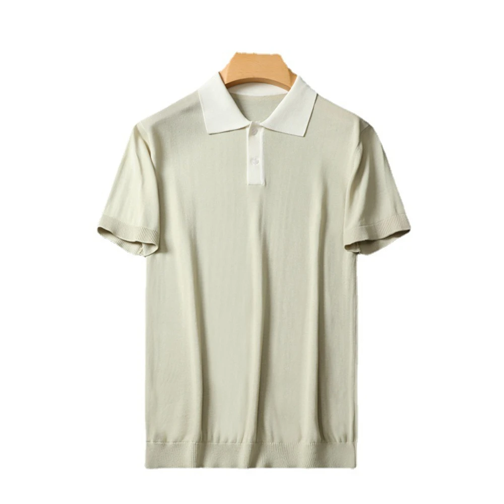 

Luxury Casual Business Polo Shirt 2021 Hot Sale High Quality Summer Office Clothing Short Sleeve Knitted POLO Shirts Dropship