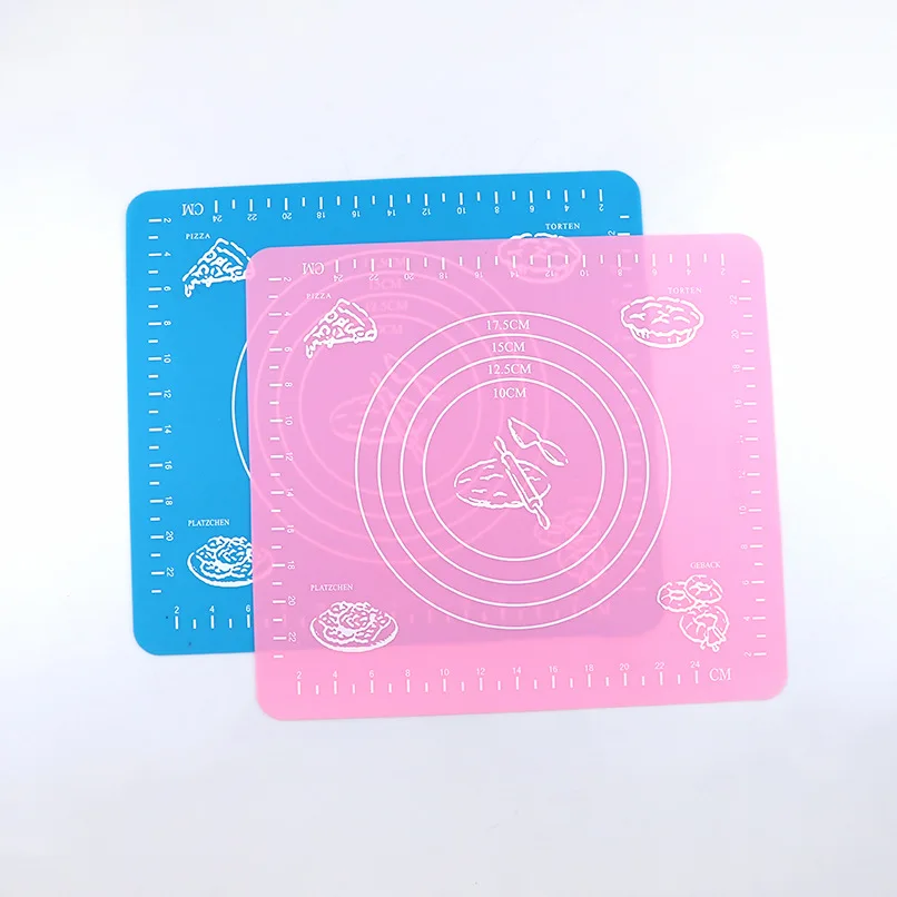 

ming hao 26 * 29cm Measuring Silica Gel Operating Chopping Board rou mian dian DIY Kitchen Baking Measuring Coaster