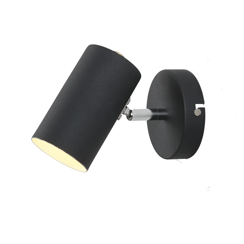 Современный простой железный арт прикроватный фон настенный светильник Проект