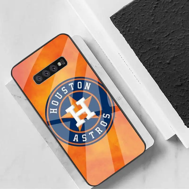 

Houston Astros Phone Case Tempered Glass For Samsung S6 7 8 9 10 20 Plus Ultra Note8 9 10 10pro