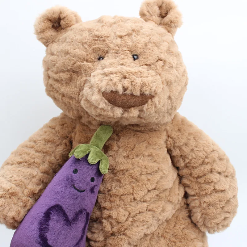 1 шт. 17 см имитация Баклажан плюшевая игрушка полипропилен хлопок заполненная