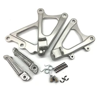 motorcycle silver front rider foot pegs footrest bracket fit for yamaha yzf r1 2009 2014