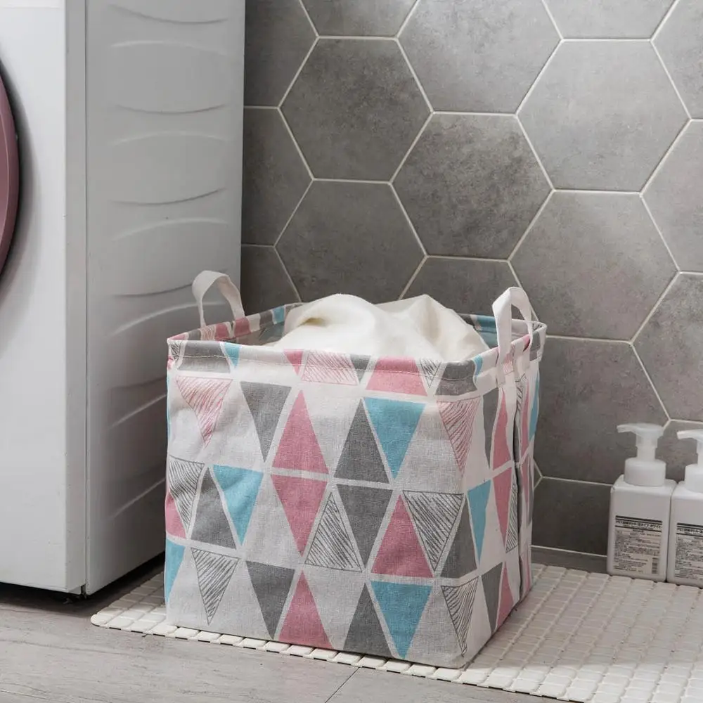 Складная корзина для белья с принтом детская хранения игрушек сумка грязной