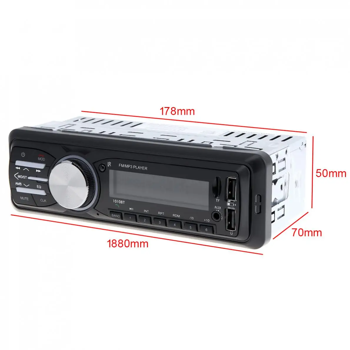 12 В Bluetooth Авто стерео радио автомобиль MP3 плеер Поддержка громкой связи FM Aux вход SD