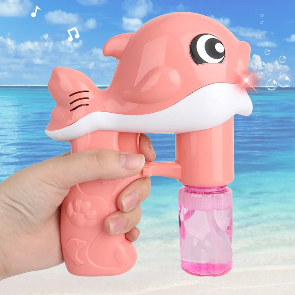 Автоматический Дельфин Bubblemachine мультяшная игрушка уличные детские развлечения с