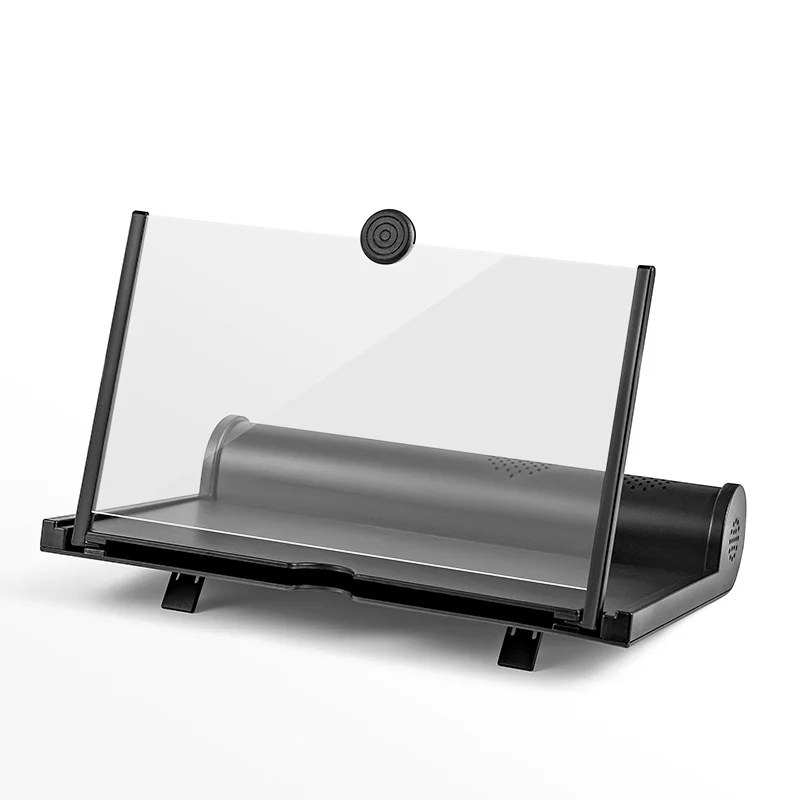 AMPLIFICADOR DE PANTALLA 3D para tel&eacute;fono m&oacute;vil, ampliador de pantalla de 12 pulgadas, Altavoz Bluetooth, soporte de amplificador de v&iacute;deo y pel&iacute;culas de escritorio, novedad de 2021-0