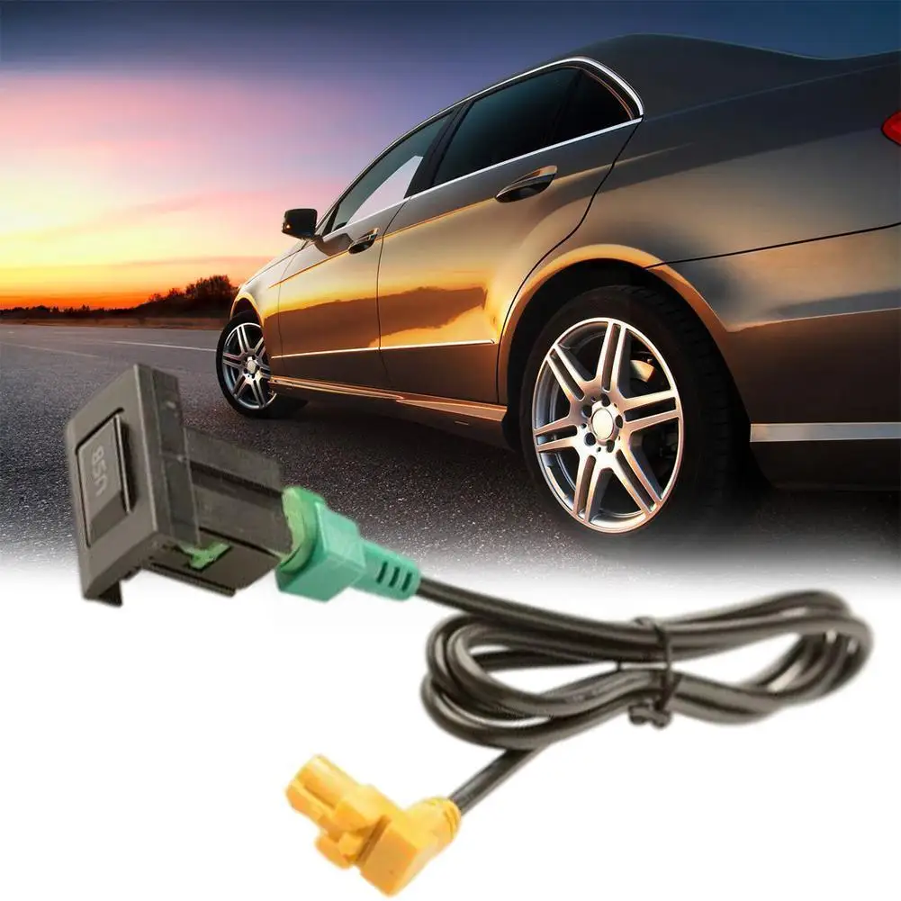

Car Center Console USB Data Charging Interface Modification Harness Skoda for Volkswagen Audi Cable Wire F6E5