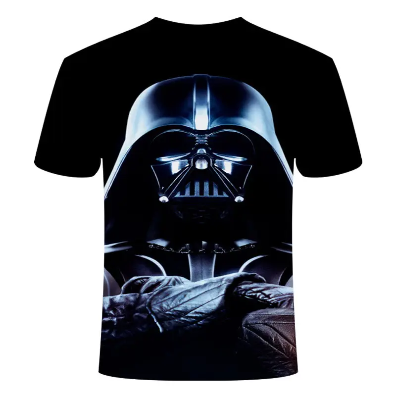 Новинка 2019New Camisetas Hombre, новые мужские футболки со Звездными войнами, футболки с 3D принтом, топы с круглым вырезом, с коротким рукавом, Мужская футболка с длинными рукавами, размер S-6XL