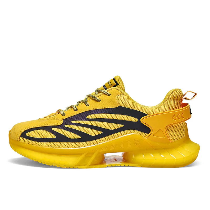 

Mens Fashion Design Casual Walk Dad Shoes Lace-Up Breathable Sports Travel Shoes Reflective Chunky Sneakers Man Running Shoes