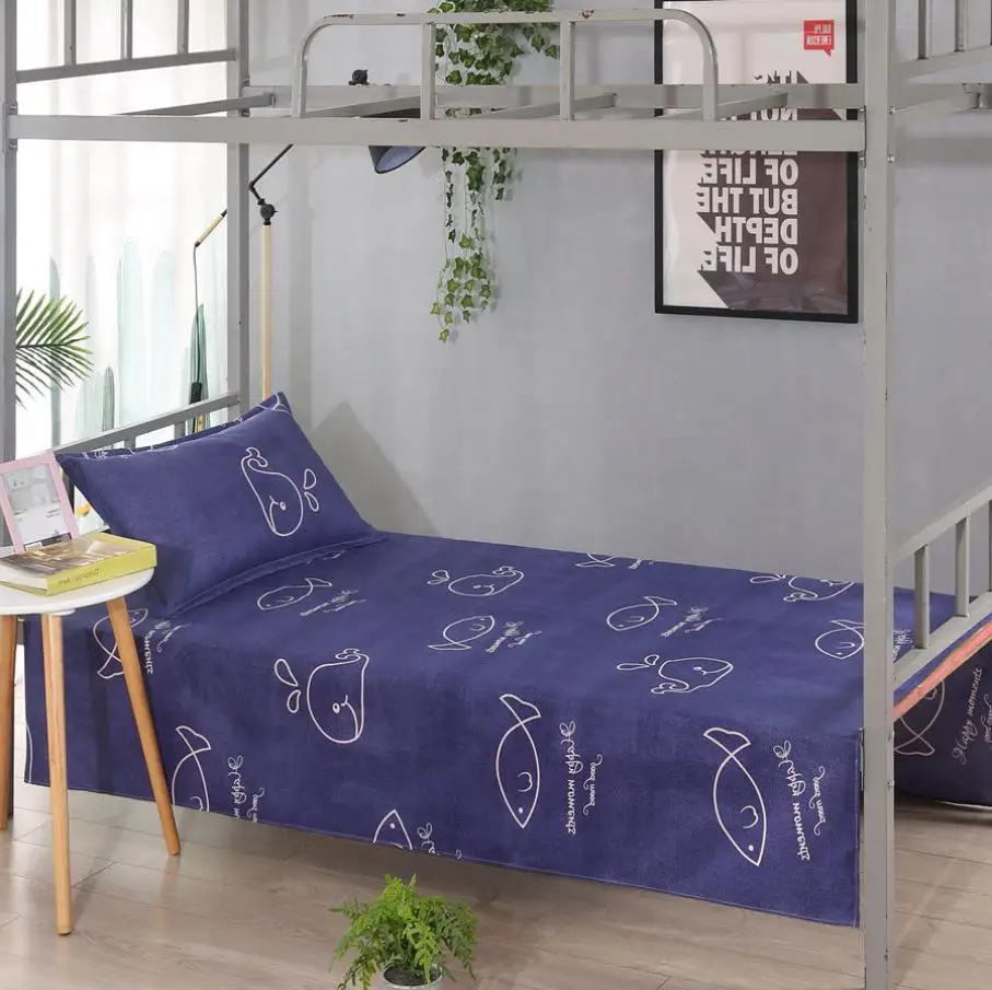 Тонкое текстильное постельное белье простыня двухъярусные кровати с