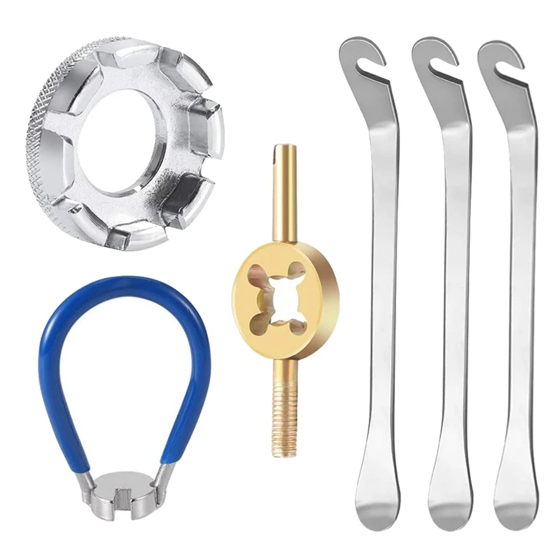 

Комплект велосипедных ключей, гаечный ключ для колес и спиц, рычаги для шин