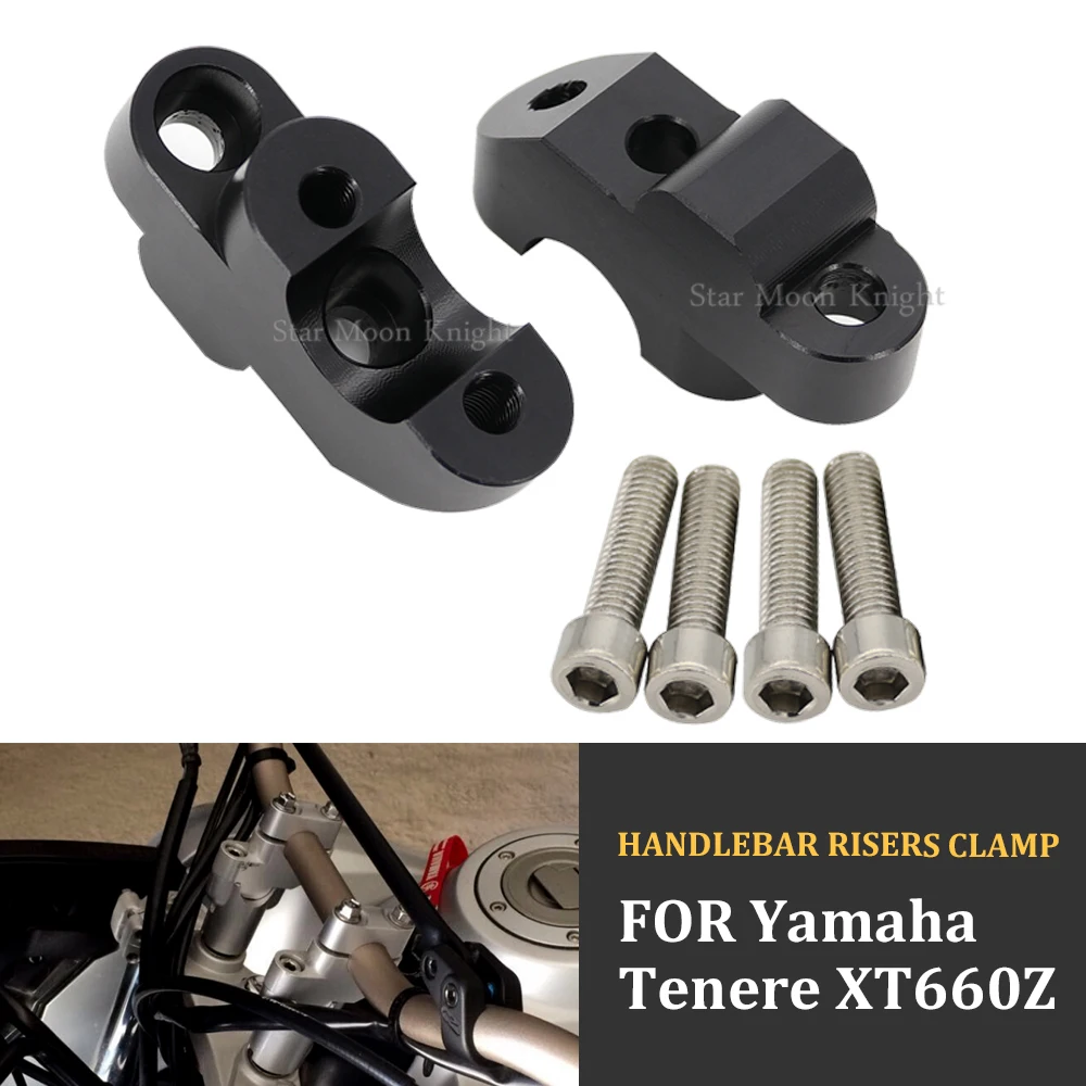 

motorcycle accessories handlebar riser clamp Handlebar Riser Barback For 22mm 7/8" Handlebar FOR YAMAHA XT660Z Tenere XT 660Z