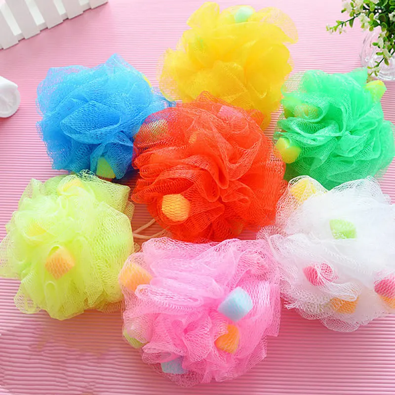 1 шт. мягкие пузырьки для тела губка ванны шар скруббер чистая Чистящая душевая