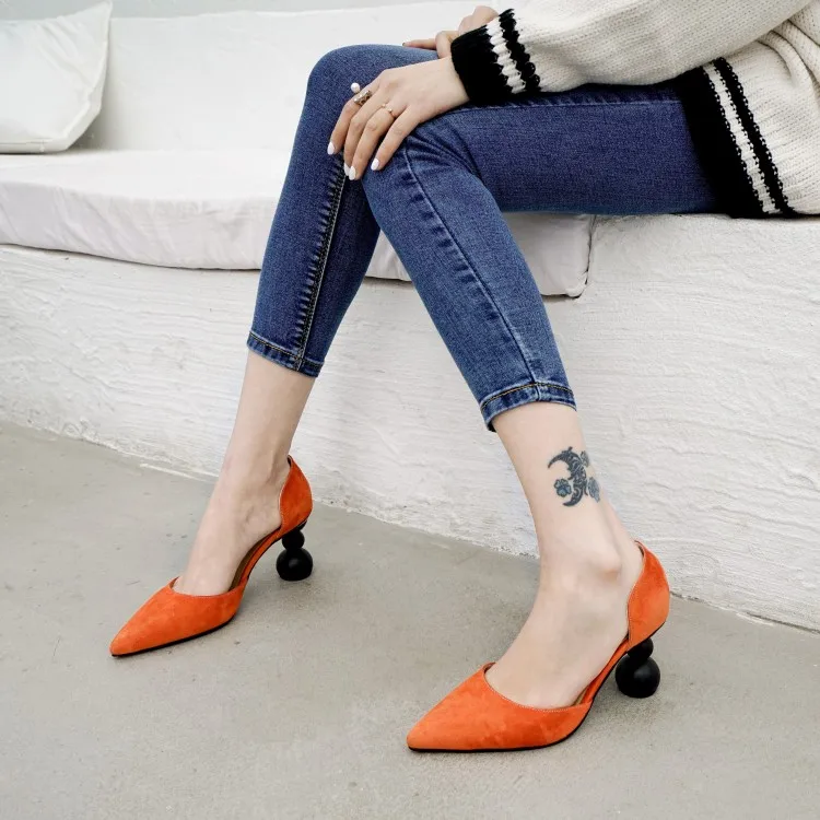 Сандалии женские на высоком каблуке босоножки с острым каблуком большой размер 8