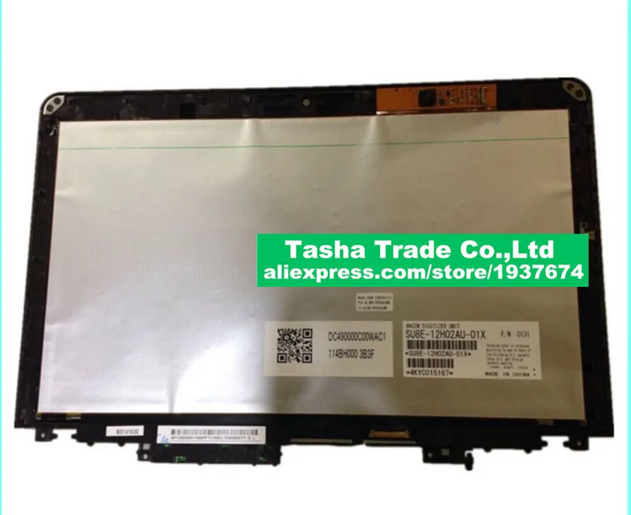 

For Thinkpad Yoga S1 LCD Touch Digitizer Screen Assembly LP125WF2-SPB1 SPB1 (SP)(B1) With Frame