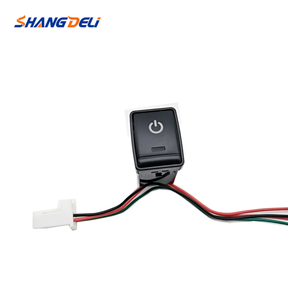 Кнопка включения/выключения питания автомобиля с соединительным проводом для
