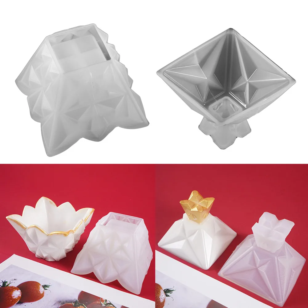 

1 компл. Пирамида силиконовые формы эпоксидная смола, форма ящик для хранения ювелирных изделий литейная форма для поделок из бисера Кулон к...