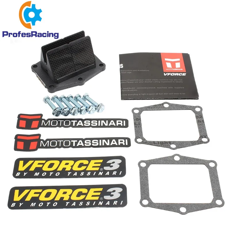 

Для Honda CR250 1986-2001 V305A 79-0825 1008-0057 59-67320 12-6064 мотоциклетная система тростниковых клапанов из углеродного волокна