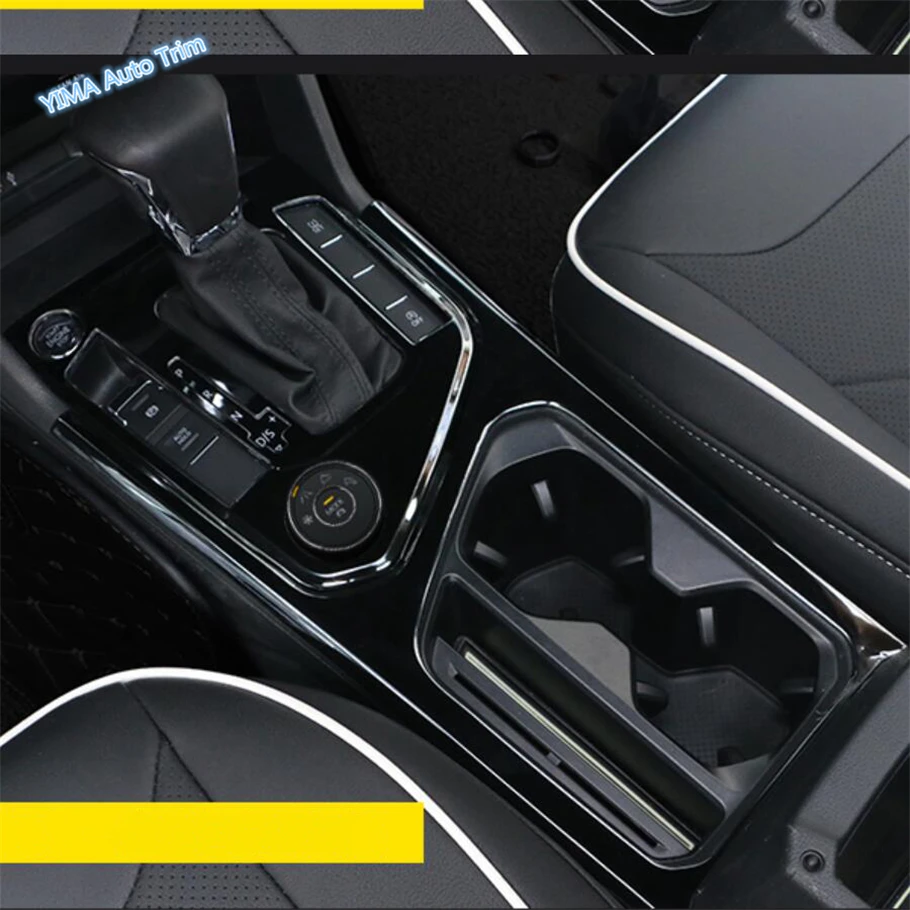 Lapetus Auto Styling Stalls Gear Shift Box Panel Cover Trim For Volkswagen VW Tiguan 2016 2017 2018 2019 2020 Stainless Steel | Автомобили