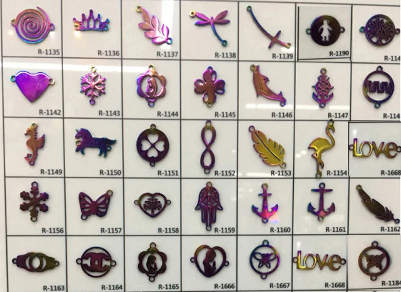 Подвески из нержавеющей стали для браслетов и ожерелий 12 х20 мм 10 шт./лот |