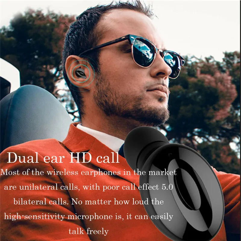 Горячие беспроводные наушники TWS Mini True Bluetooth 5,0 стерео наушники бас-вкладыши гарнитура