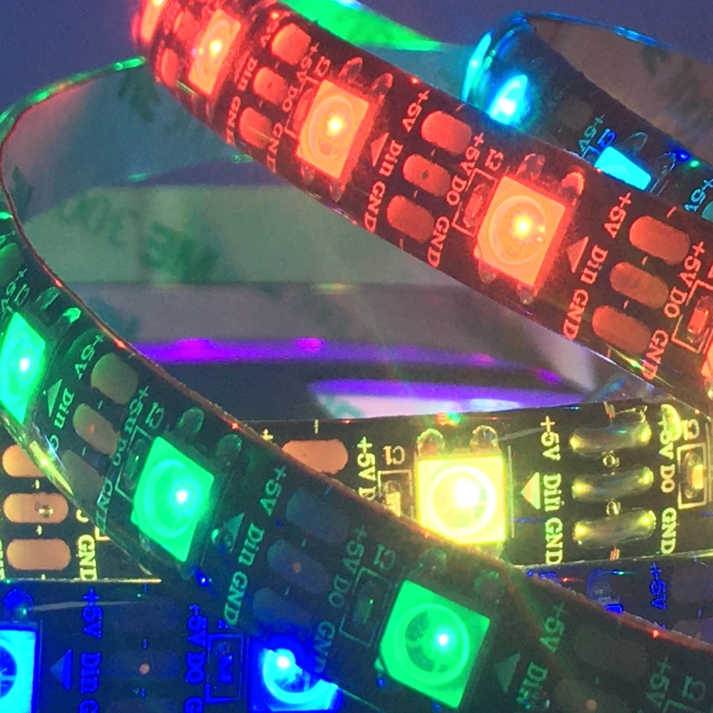 

WS2812B Led Strip WS2812 RGB Led Lights Individually Addressable Led Strip Light Black/White PCB IP30/65/67 DC5V