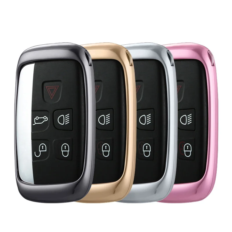 1pc SEEYULE Car Key Case Cover Aluminum Alloy Shell Protector Accessories for Land Rover Range Jaguar XE XF XJL F-TYPE | Автомобили и