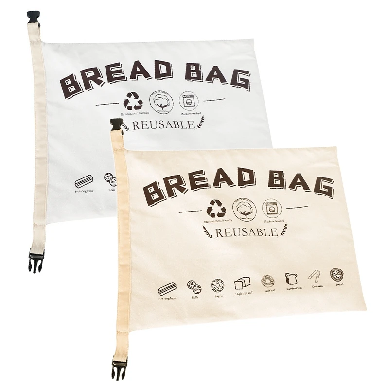 

Reusable Organic Cotton Bread Bag For Homemade Bread Premium Safe And Eco-Friendly Storage For Bread