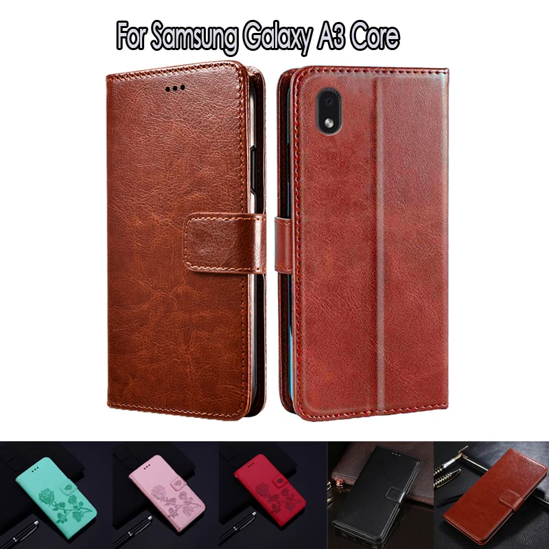 

Flip Cover For Samsung Galaxy A3 Core Case Phone Protective Shell Funda Case For Samsung A3 Core Coque Wallet Leather Book Bag