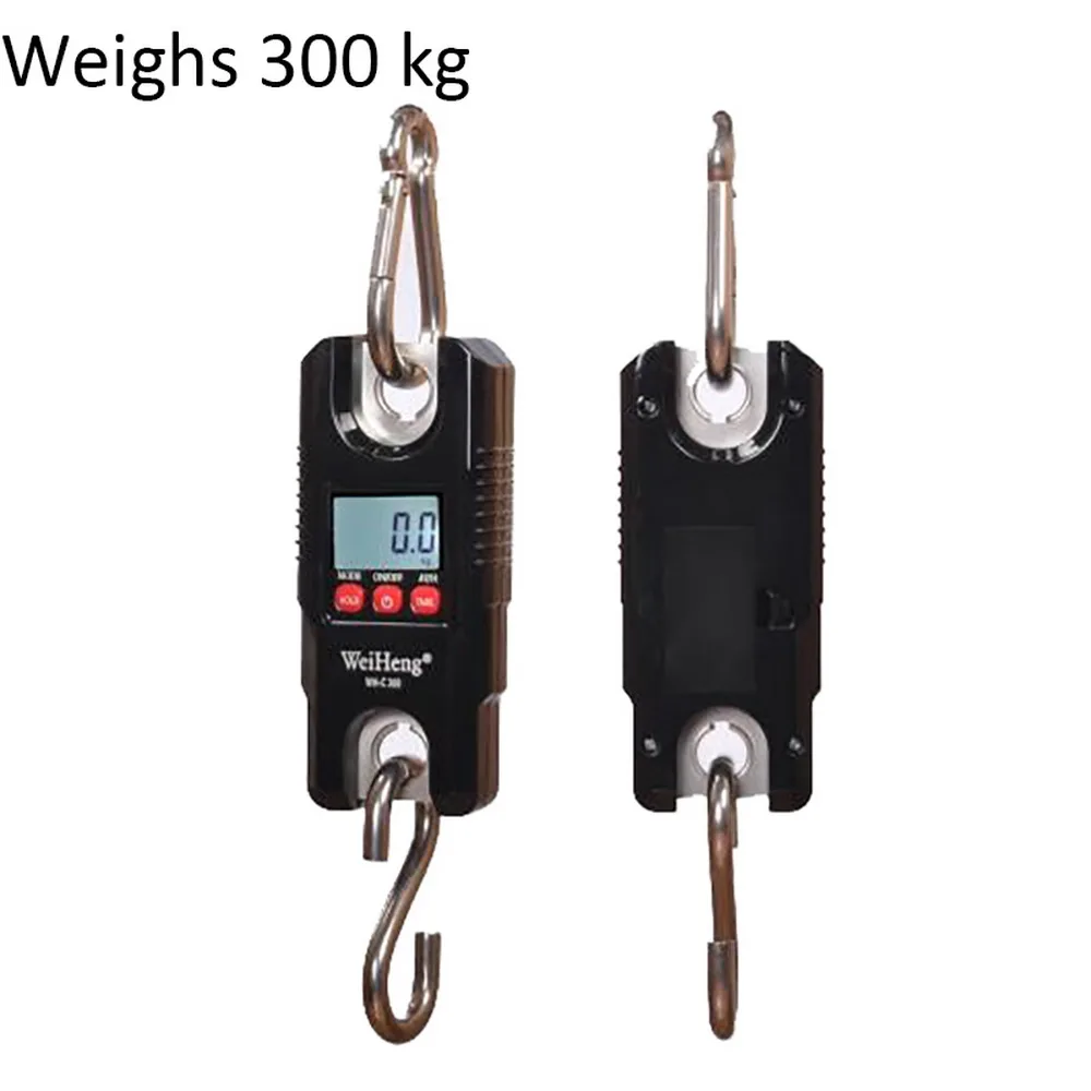 

300kg/661lb 1Pcs Digital Luggage Scale LCD Display Portable Weighing Scale with backup light Heavy