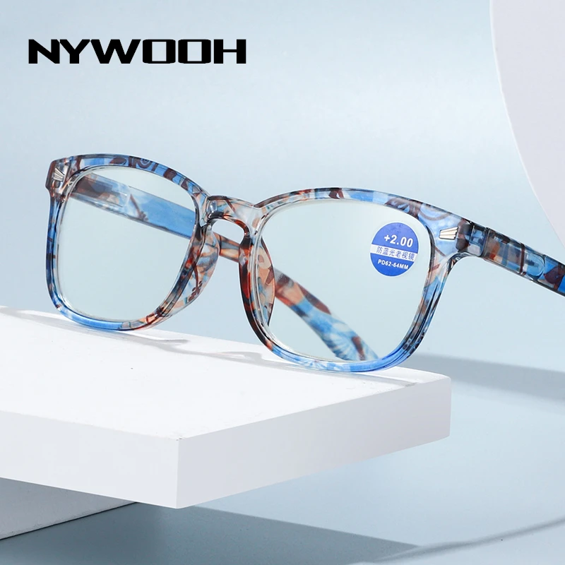 Очки для чтения NYWOOH с защитой от синего света женские модные очки дальнозоркости