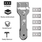 Скребок для варочной панели, скребок для очистки стекла и керамики духовки, с 10 сменными лезвиями, бытовые инструменты для уборки