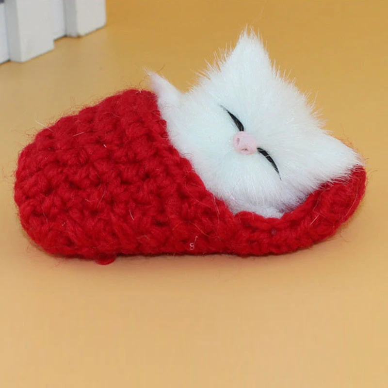 1 шт. милый пресс Мяу Котенок милые маленькие спящие коты или сидящие тапочки