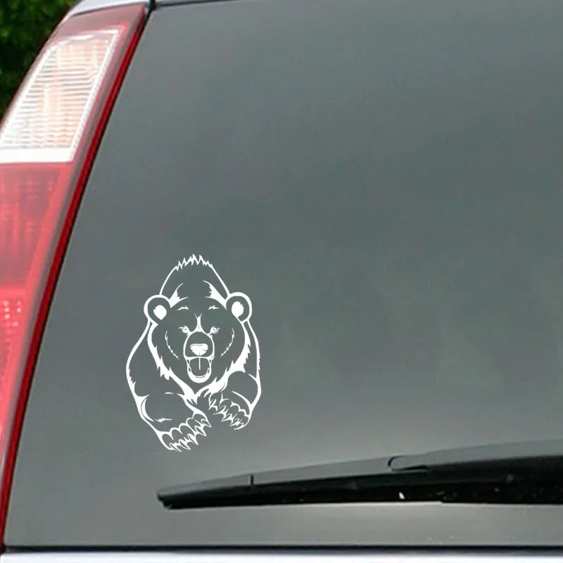

10cmx7cm Angry bear Vinyl Car stickers Decals Motorcycle Accessories Car-Window Decorative Goods PVC