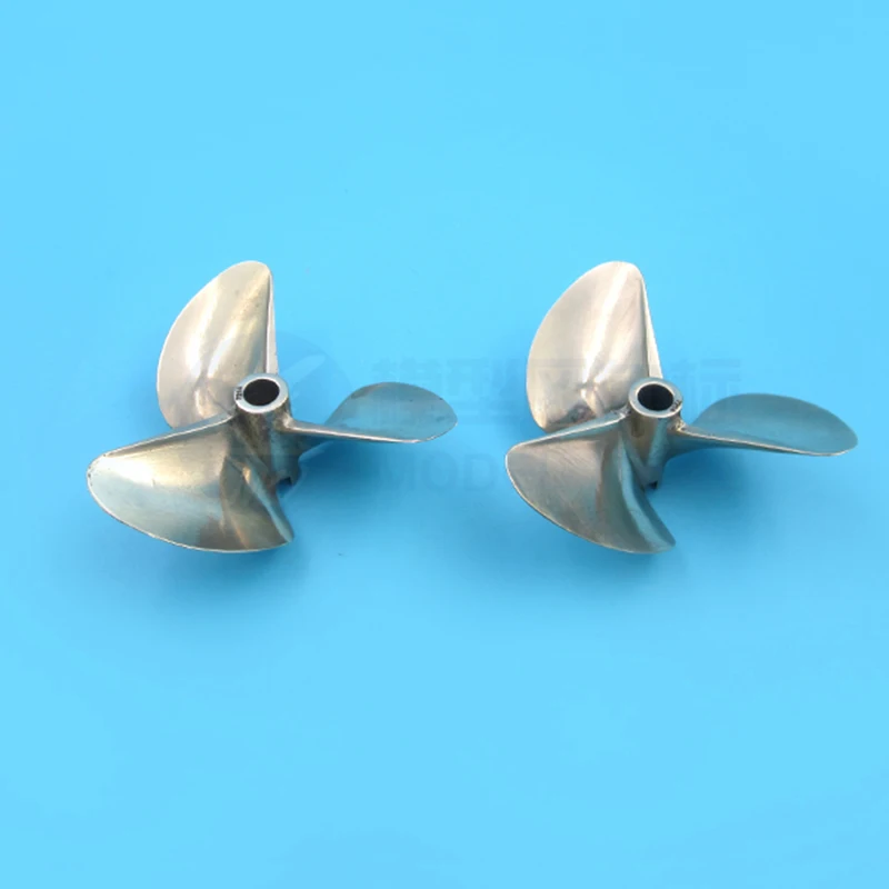 H&eacute;lice de cobre 6717 7016 7214, h&eacute;lices de lat&oacute;n de tres cuchillas de 67/70/72mm, apertura de 6,35mm, P1.4, P1.6, P1.7, CW, a control remoto para barco, 1 unidad-2