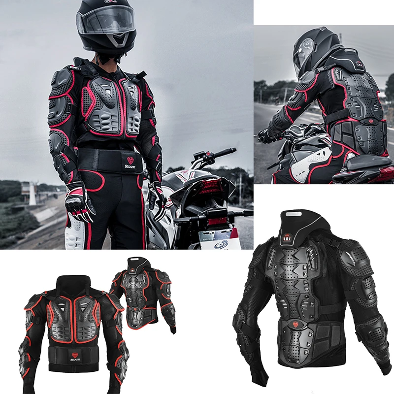 

Мотоциклетные Куртки SULAITE, бронированная куртка для гоночного тела, с защитой шеи