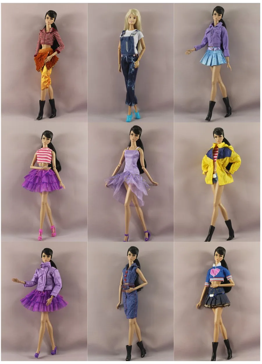 

Платье для куклы 30 см, модная одежда, костюм для куклы Барби для блайз, аксессуары, детские игрушки, лучший подарок для девочки, 8 волн