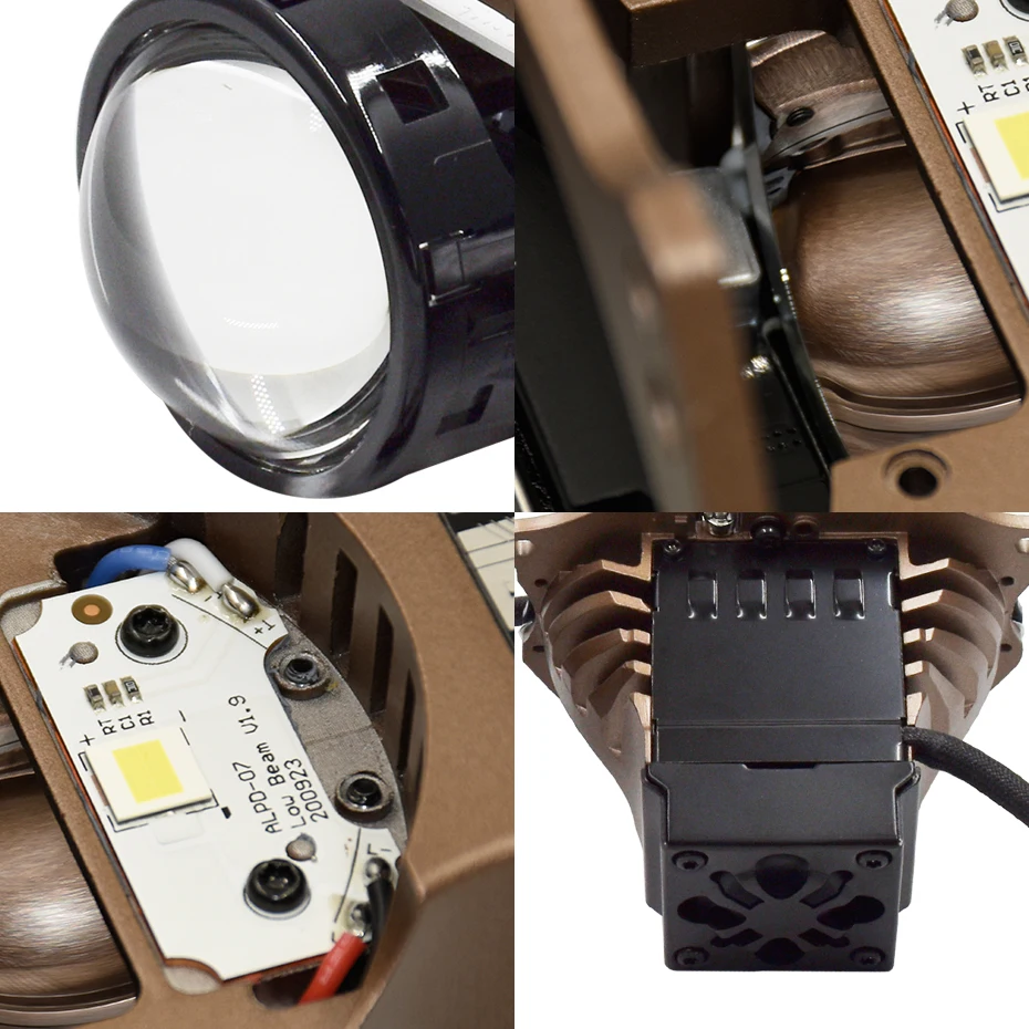 Ронан головной светильник линзы 3 0 дюймов Bi светодиодный проектор лампы Комплект