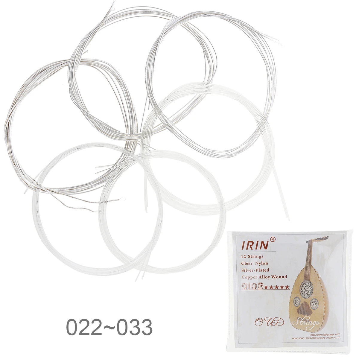 

6 шт./компл. Oud String 022-033 дюймов, прозрачный нейлоновый посеребренный медный сплав с полным ярким тоном для начинающих/производителей