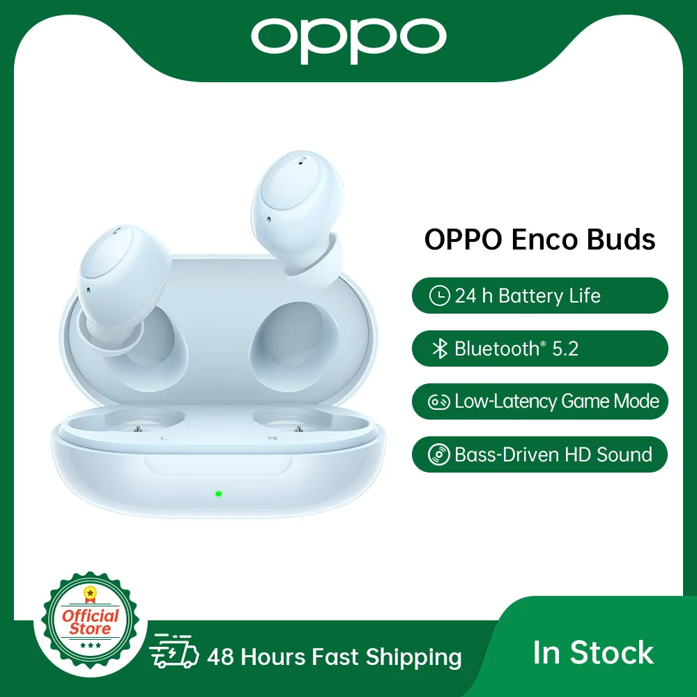  Беспроводные наушники OPPO ENCO Buds W12 ETI81, BlueTooth 5,2, с низкой задержкой, шумоподавление, IP54 гарнитура для RENO 5 Find X3 Pro 
