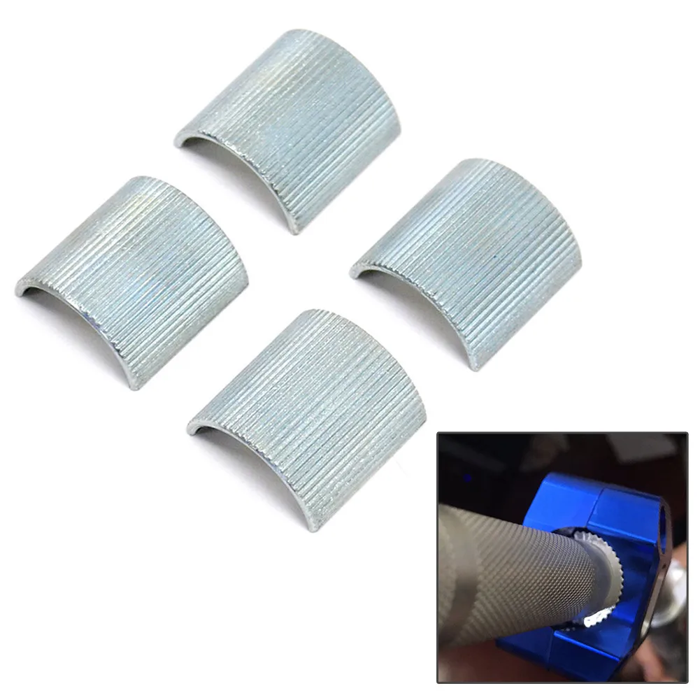 

100% Brand New Spacers Set 4pcs Aluminum Alloy Conversion Shims Risers Clamps Silver