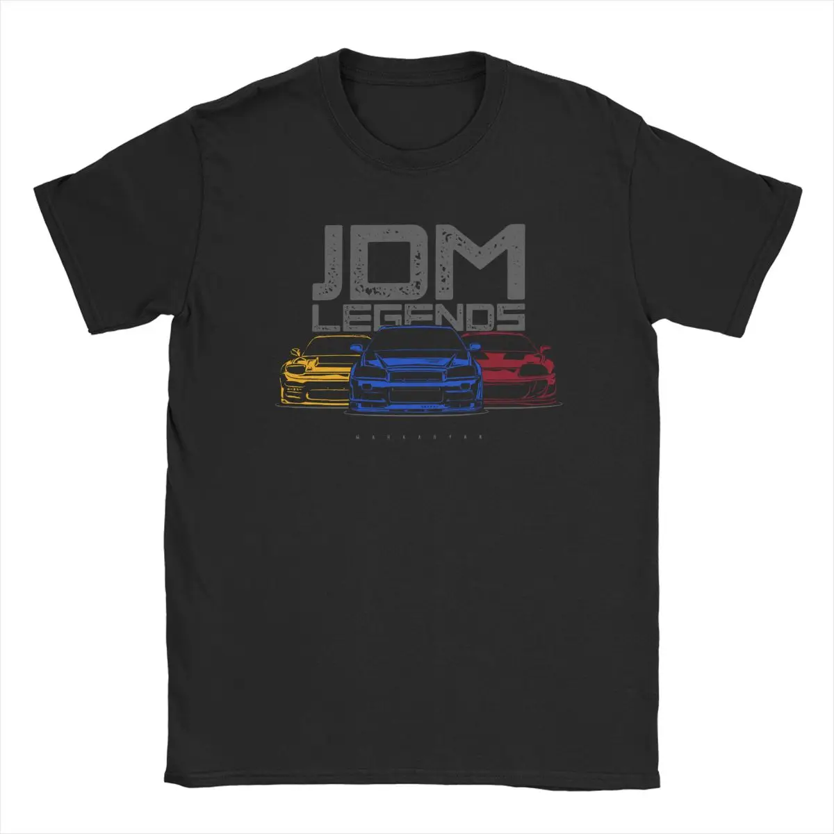 Футболка JDM Legend для мужчин 100% хлопок с круглым вырезом и коротким рукавом |