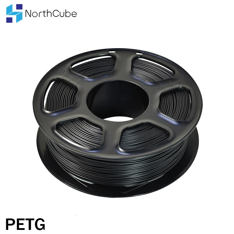 

3D Printer Filament PETG 1.75mm 1kg/2.2lbs Plastic PETG Filament Consumables PETG Material for 3D Printer Filamento Black