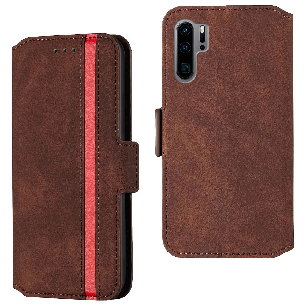 Кожаный защитный чехол с откидной крышкой и отделением для карт Redmi Note 8 Pro Чехол 6