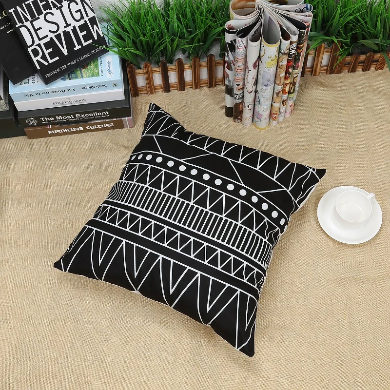 Домашние художественные геометрические печатные стильные чехлы на подушки 45*45